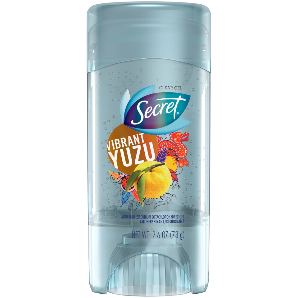 slide 1 of 1, Secret Clear Gel Antiperspirant And Deodorant Vibrant Yuzu, 2.6 oz