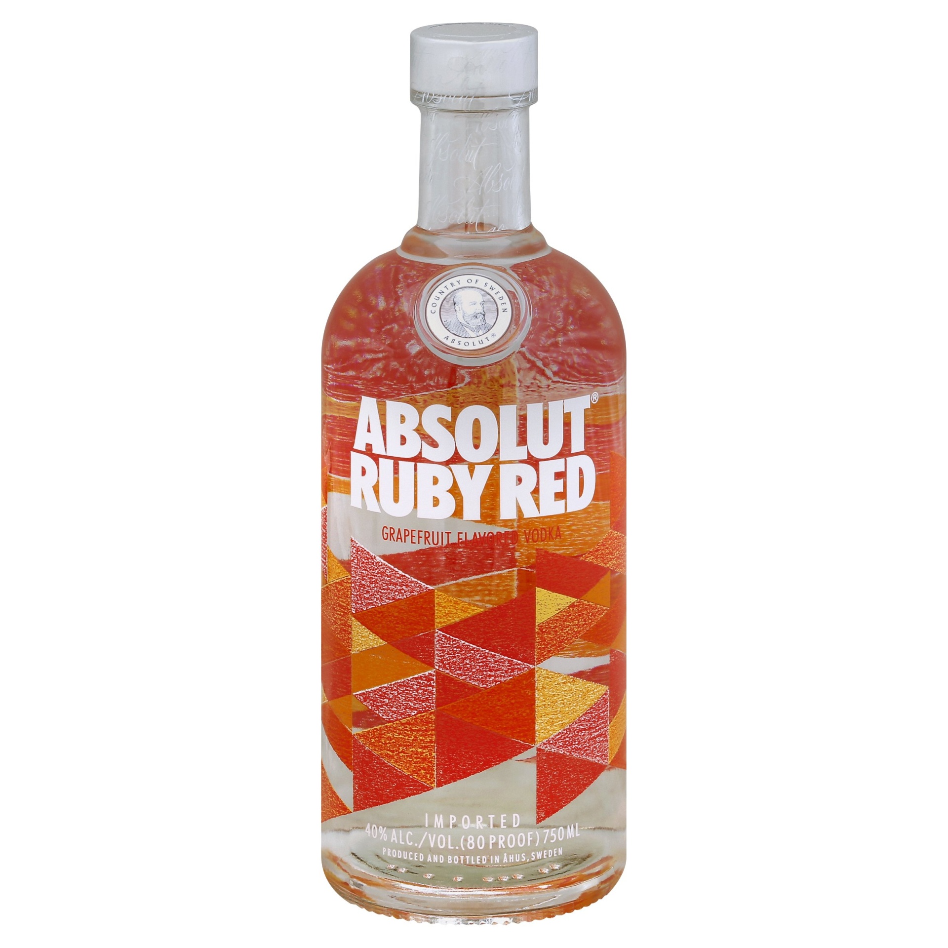 slide 1 of 1, Absolut Ruby Red Vodka Bottle, 750 ml