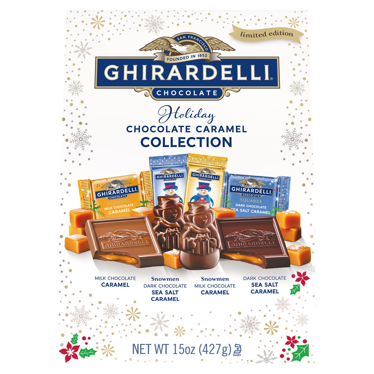 slide 1 of 9, GHIRARDELLI Holiday Chocolate Caramel Collection - 15 oz, 15 oz