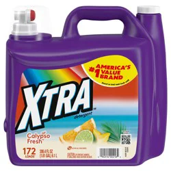 XTRA Calypso Fresh Liquid Laundry Detergent, 172 Loads, 206.4 fl oz
