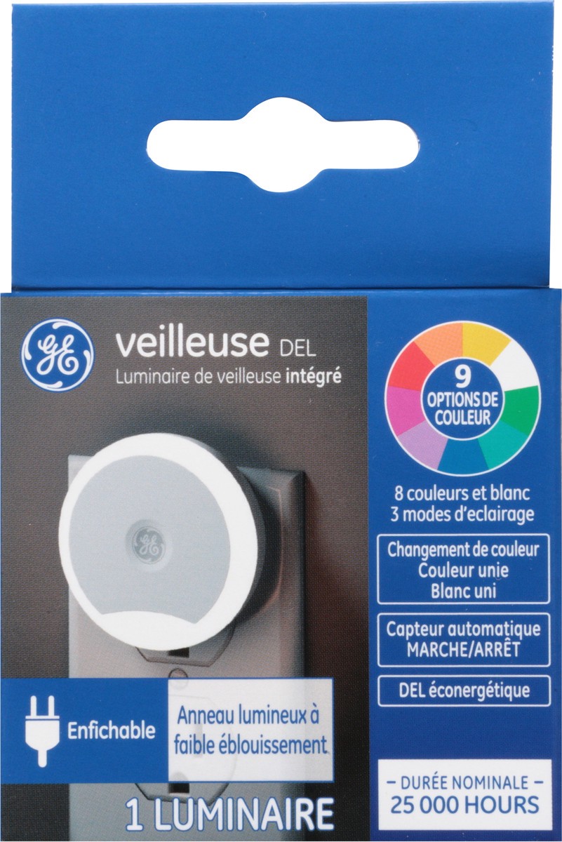 slide 5 of 9, GE LED Low Glare Light Ring Night Light Fixture 1 ea, 1 ct