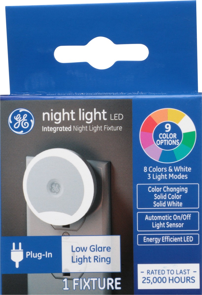 slide 6 of 9, GE LED Low Glare Light Ring Night Light Fixture 1 ea, 1 ct
