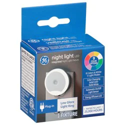 GE LED Low Glare Light Ring Night Light Fixture 1 ea