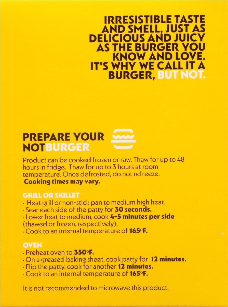 slide 5 of 9, NotCo Not Burger Plant-Based Patties 4 - 4 oz Pack, 4 ct