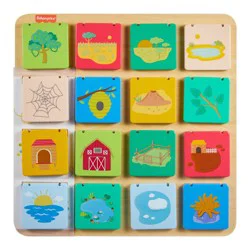 Fisher-Price Wooden Lift & Reveal Board