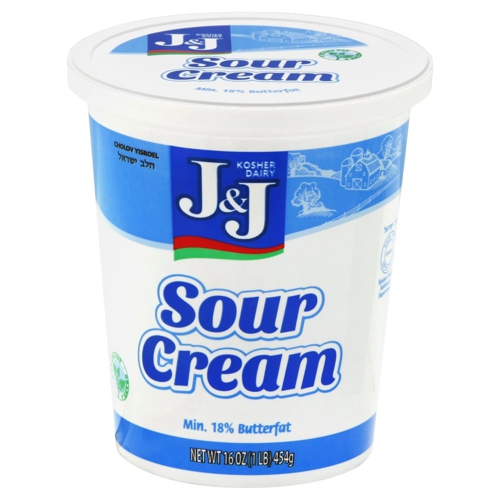slide 1 of 1, J&J Sour Cream 16 oz, 16 oz