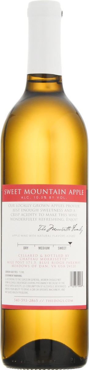 slide 3 of 12, Chateau Morrisette Orchard Series Sweet Sweet Mountain Apple Wine 750 ml, 750 ml