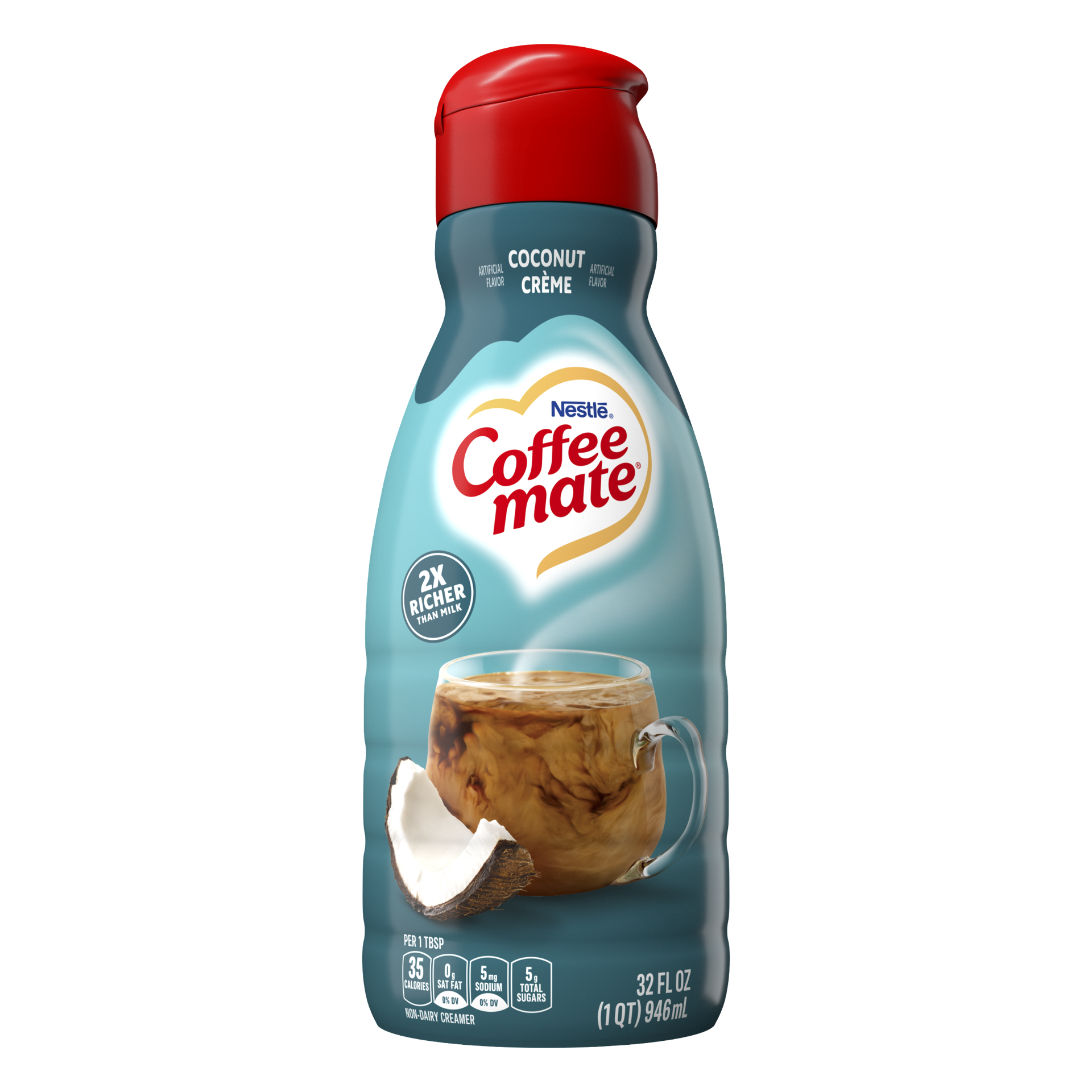 slide 1 of 7, Coffee mate Coconut Creme Liquid Coffee Creamer, 32 oz