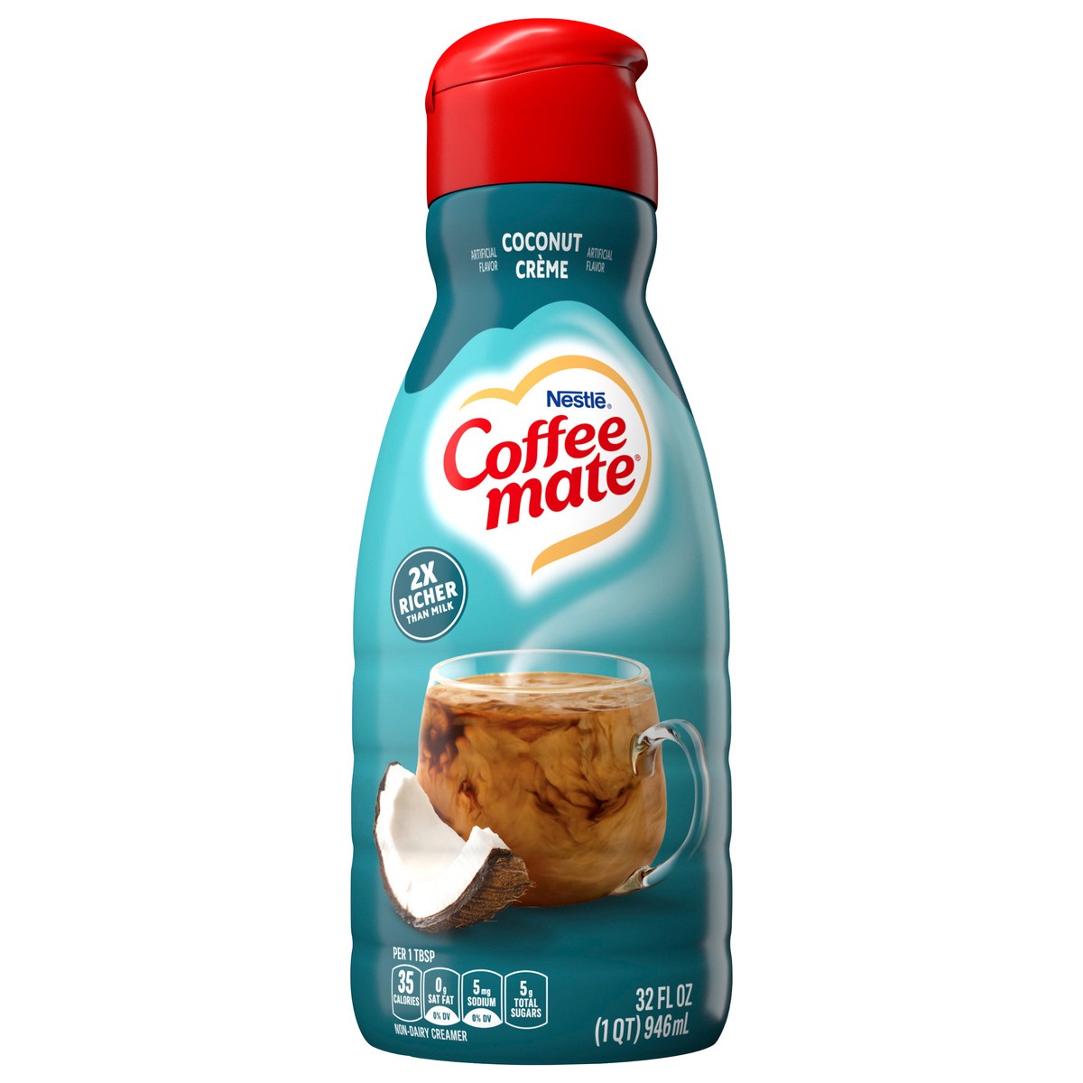 slide 1 of 7, Coffee-Mate Nestle Coffee Mate Coconut Creme Liquid Coffee Creamer 32 fl oz., 32 fl oz