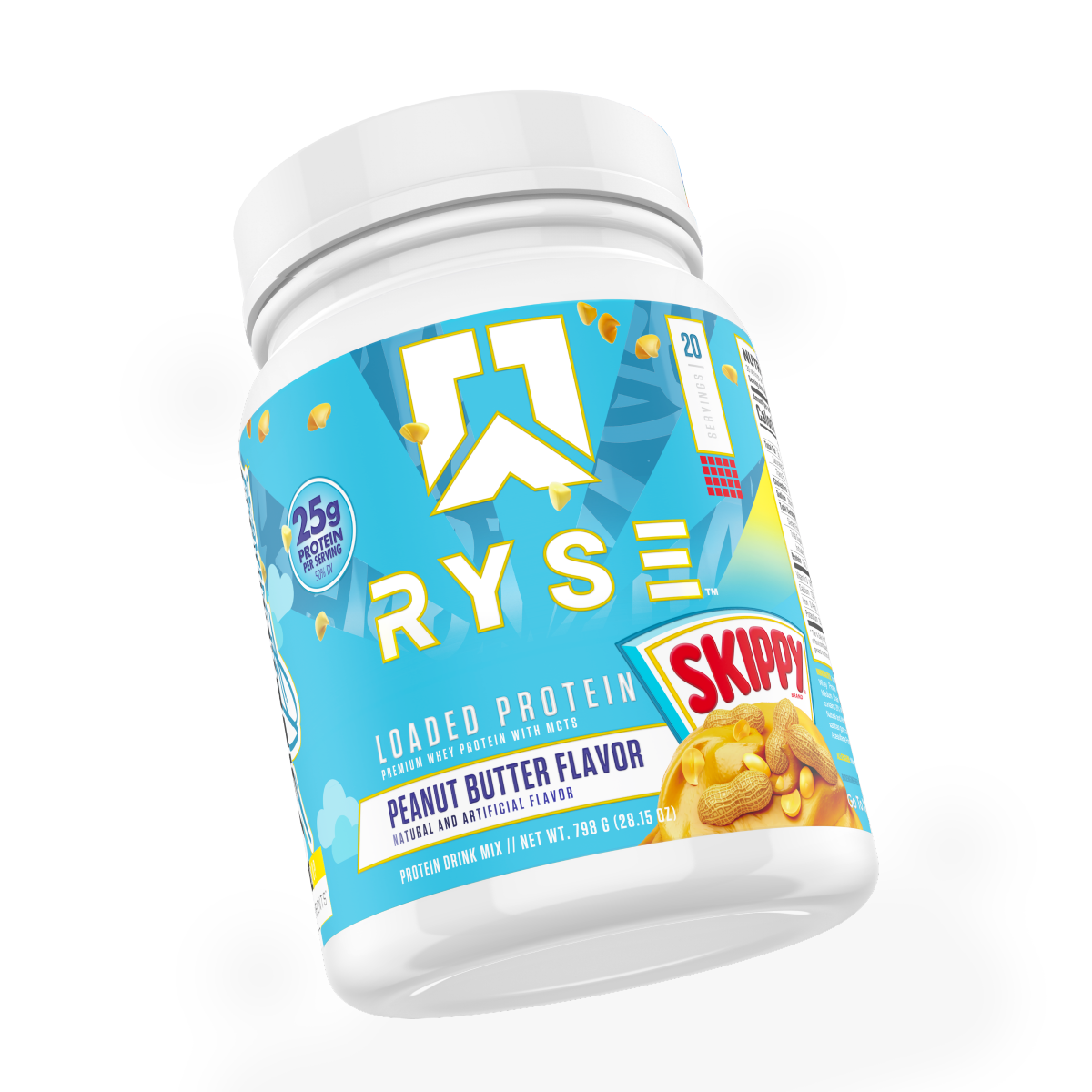 slide 7 of 13, Ryse Loaded Protein Peanut Butter Flavor Protein Drink Mix 28.15 oz, 28.15 oz