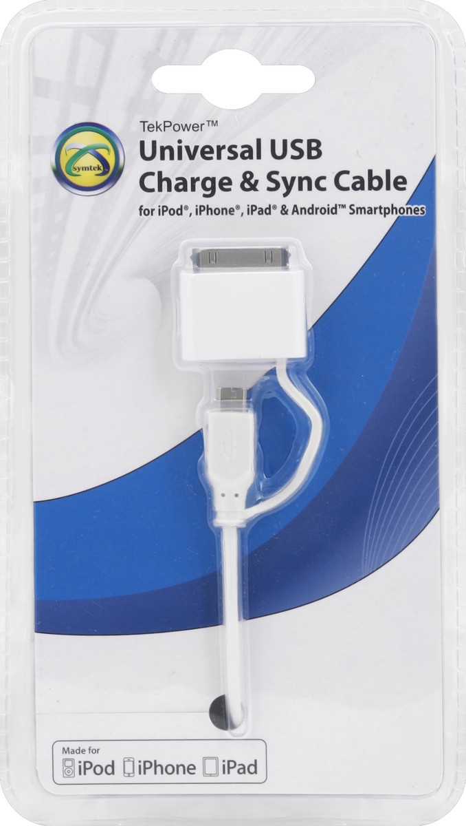 slide 1 of 2, Symtek USB Charge & Sync Cable 1 ea, 1 ct