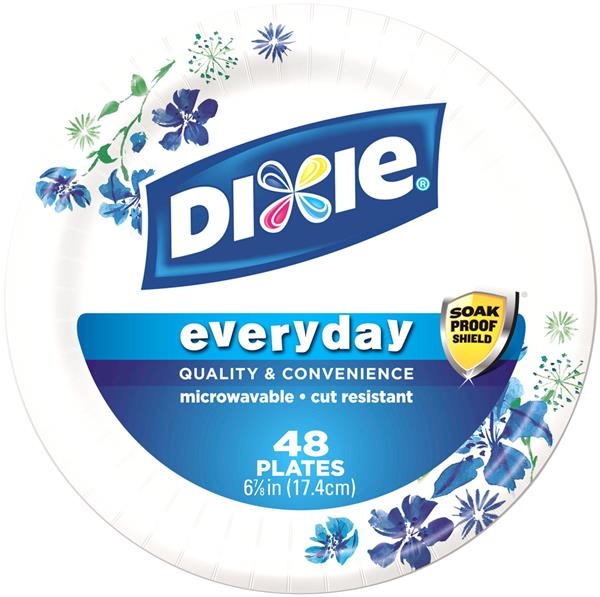 slide 1 of 1, Dixie Everyday 6-7/8 In. Paper Plates, 48 ct