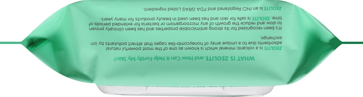 slide 7 of 9, Zeolite Fortify+ Hyaluronic Acid & Aloe Vera Cleansing + Protecting Facial Wipes 30 ea, 30 ct