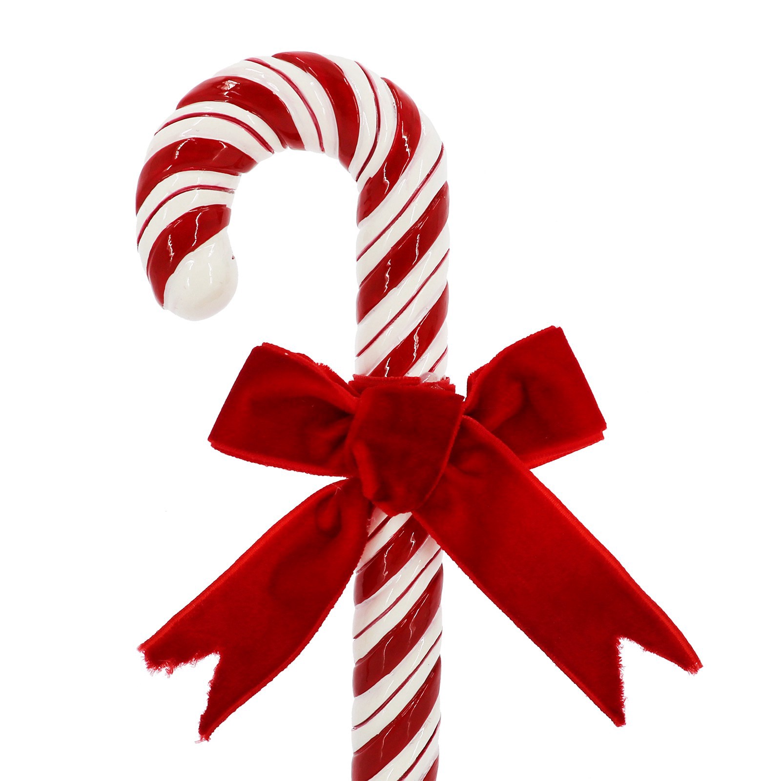 slide 4 of 4, 8" Red & White Candy Cane With Bow Tabletop Decor By Ashland, 8 in