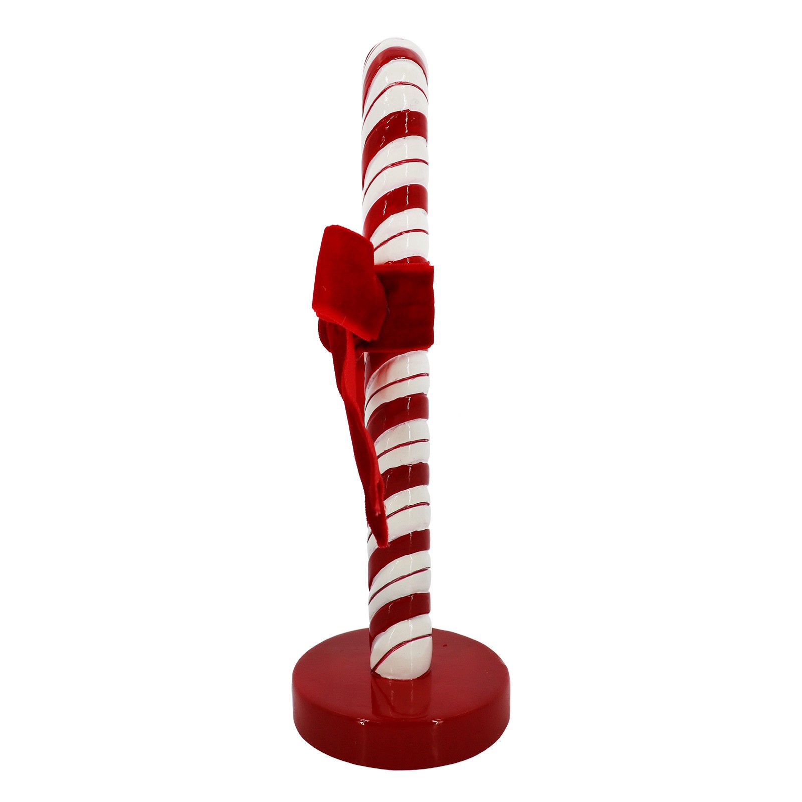 slide 2 of 4, 8" Red & White Candy Cane With Bow Tabletop Decor By Ashland, 8 in