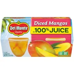 Del Monte Diced Mangos In Lightly Sweetened Juice & Water