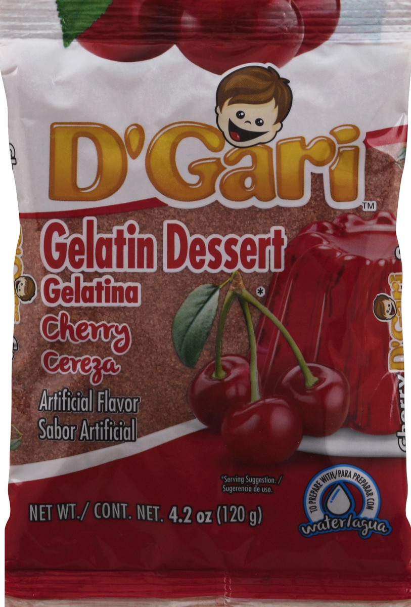 slide 1 of 6, D'Gari Gelatin Dessert Cherry 4.2 oz, 4.2 oz