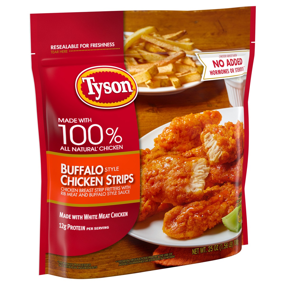 slide 3 of 6, Tyson Buffalo Style Chicken Strips - Frozen - 25oz, 25 oz