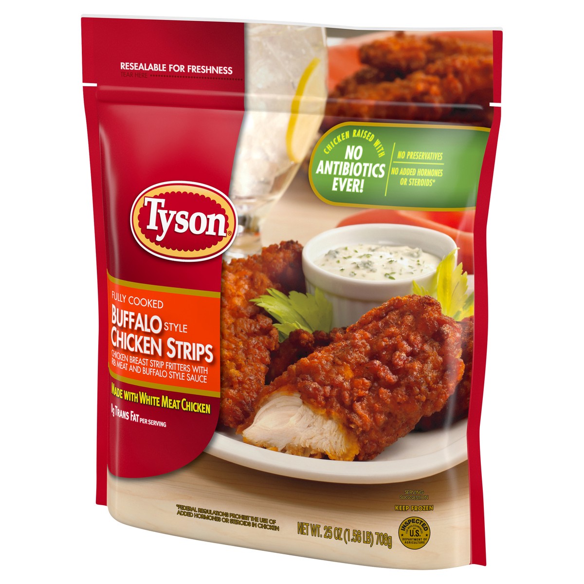 slide 2 of 6, Tyson Buffalo Style Chicken Strips - Frozen - 25oz, 25 oz