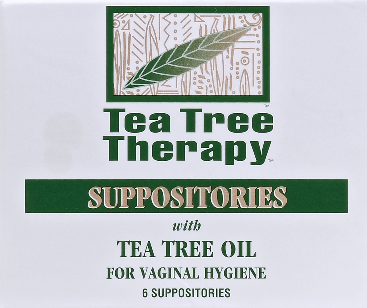 slide 1 of 5, Tea Tree Therapy Suppositories With Tea Tree Oil, 1 ct