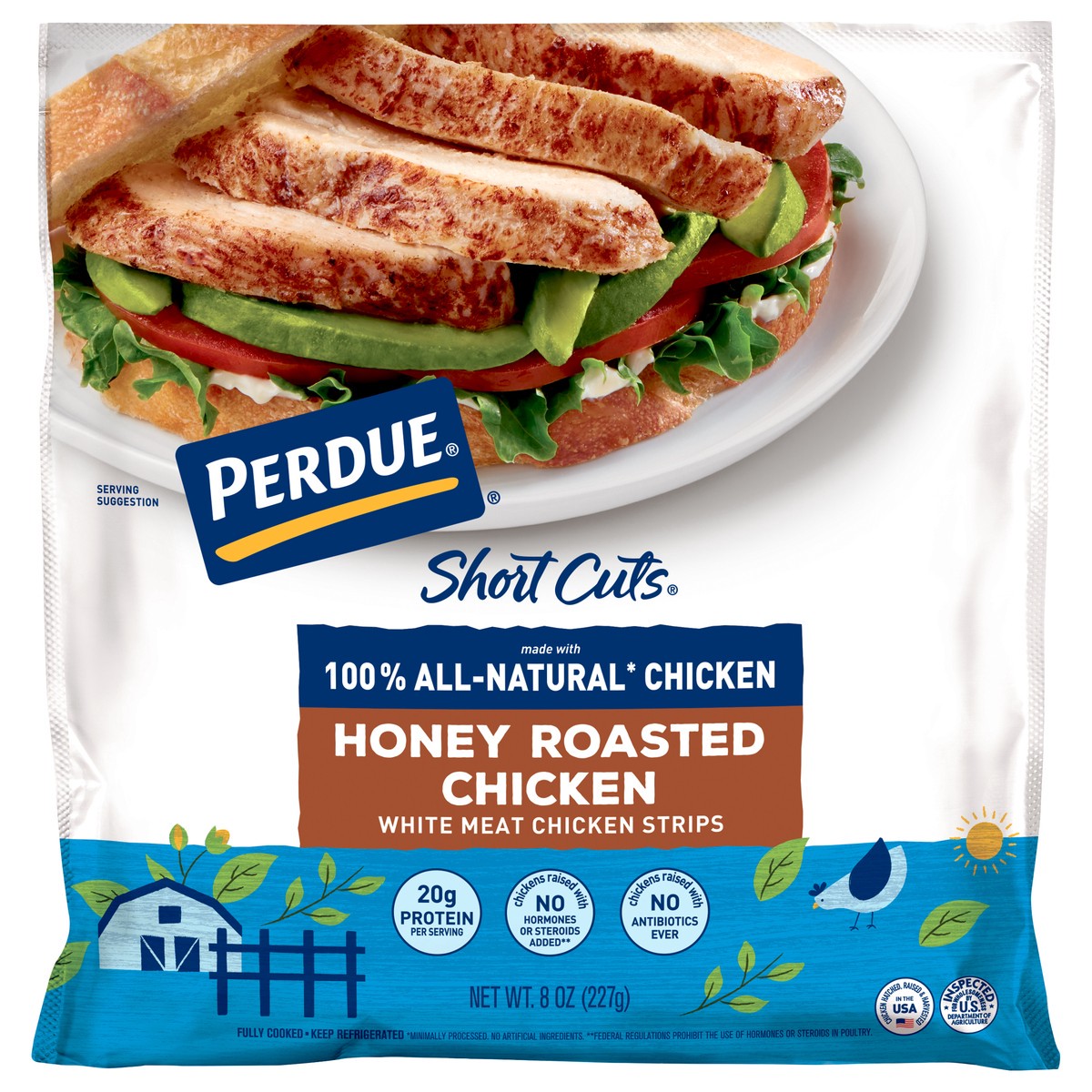 slide 1 of 1, Perdue Short Cut Honey Roast, 8 oz