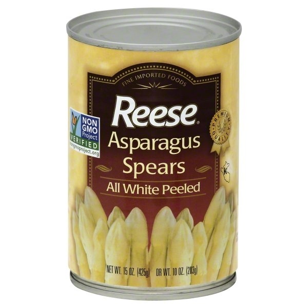 slide 1 of 1, Reese Asparagus Spears All White Peeled, 15 oz