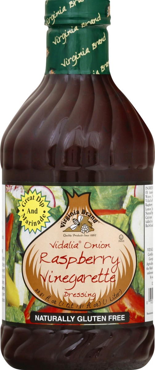 slide 7 of 13, Virginia Vidalia Onion Gluten Free Raspberry Vinegarette Dressing 33.81 oz, 33.81 oz