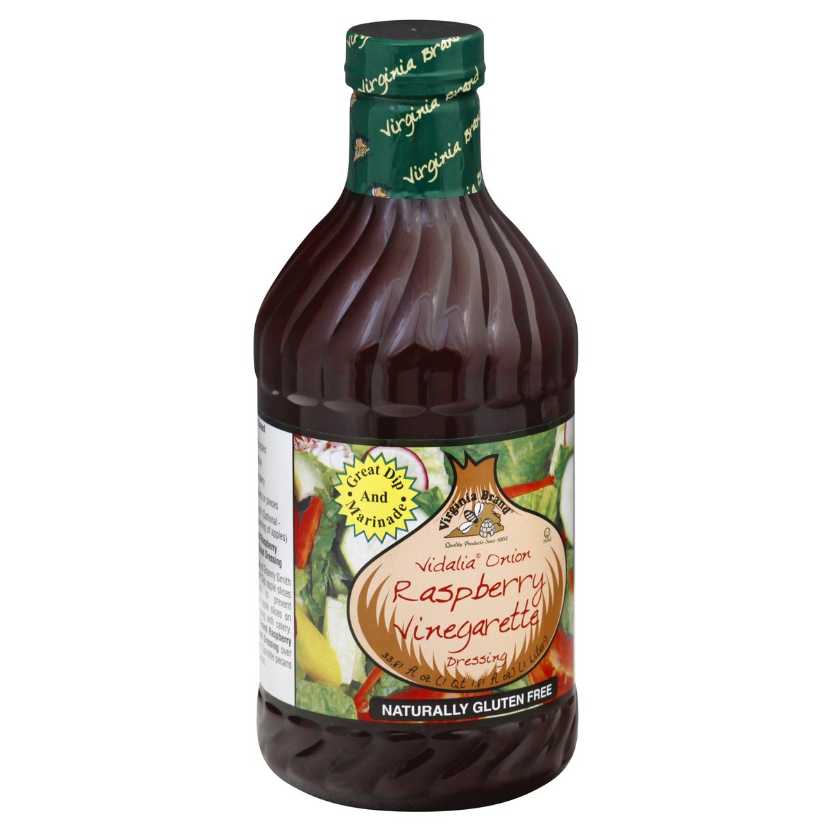 slide 3 of 13, Virginia Vidalia Onion Gluten Free Raspberry Vinegarette Dressing 33.81 oz, 33.81 oz