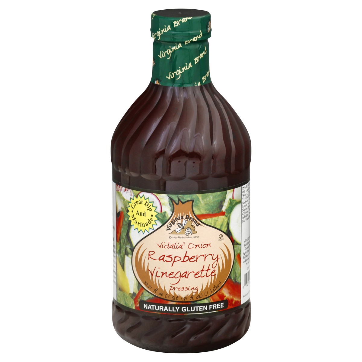 slide 8 of 13, Virginia Vidalia Onion Gluten Free Raspberry Vinegarette Dressing 33.81 oz, 33.81 oz
