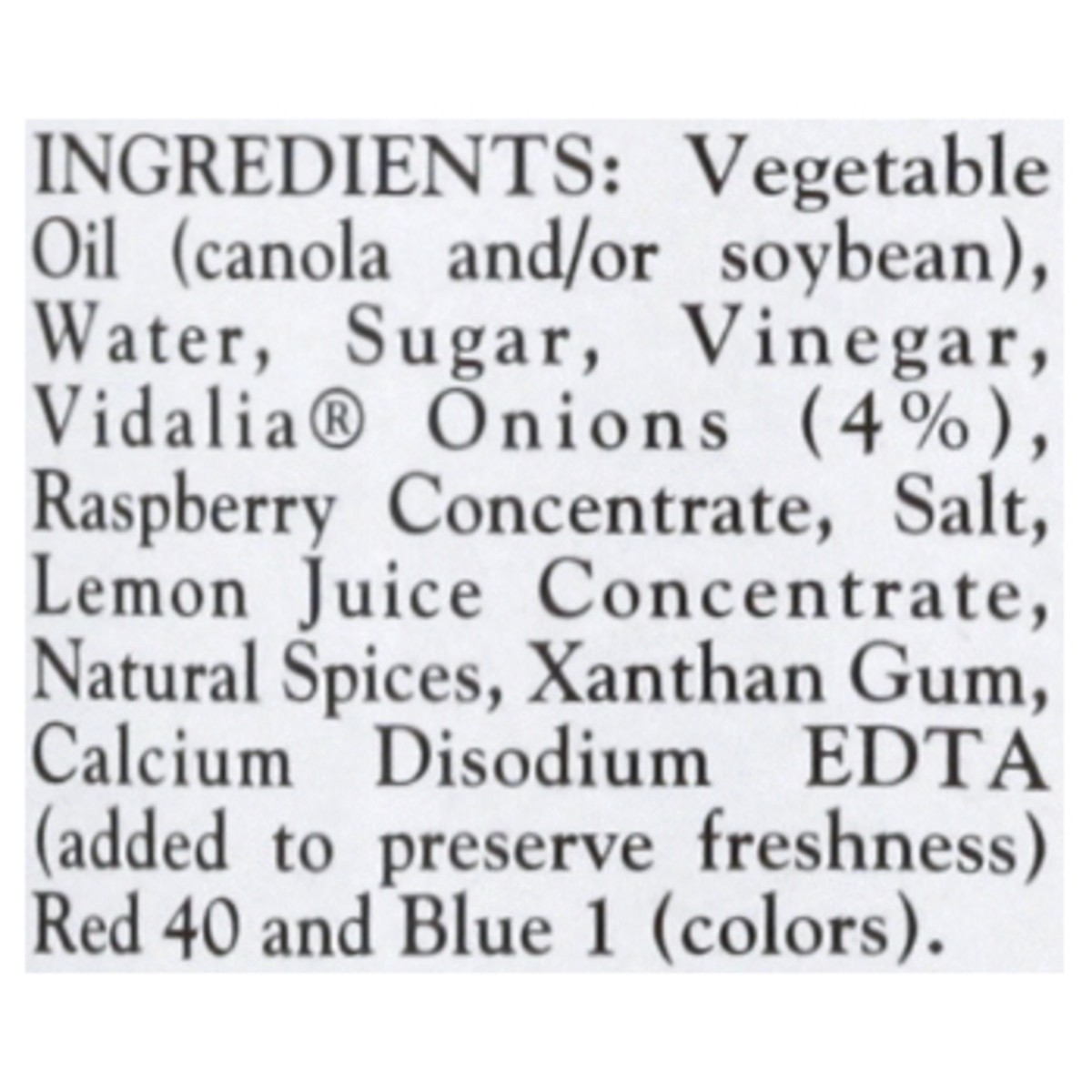 slide 10 of 13, Virginia Vidalia Onion Gluten Free Raspberry Vinegarette Dressing 33.81 oz, 33.81 oz