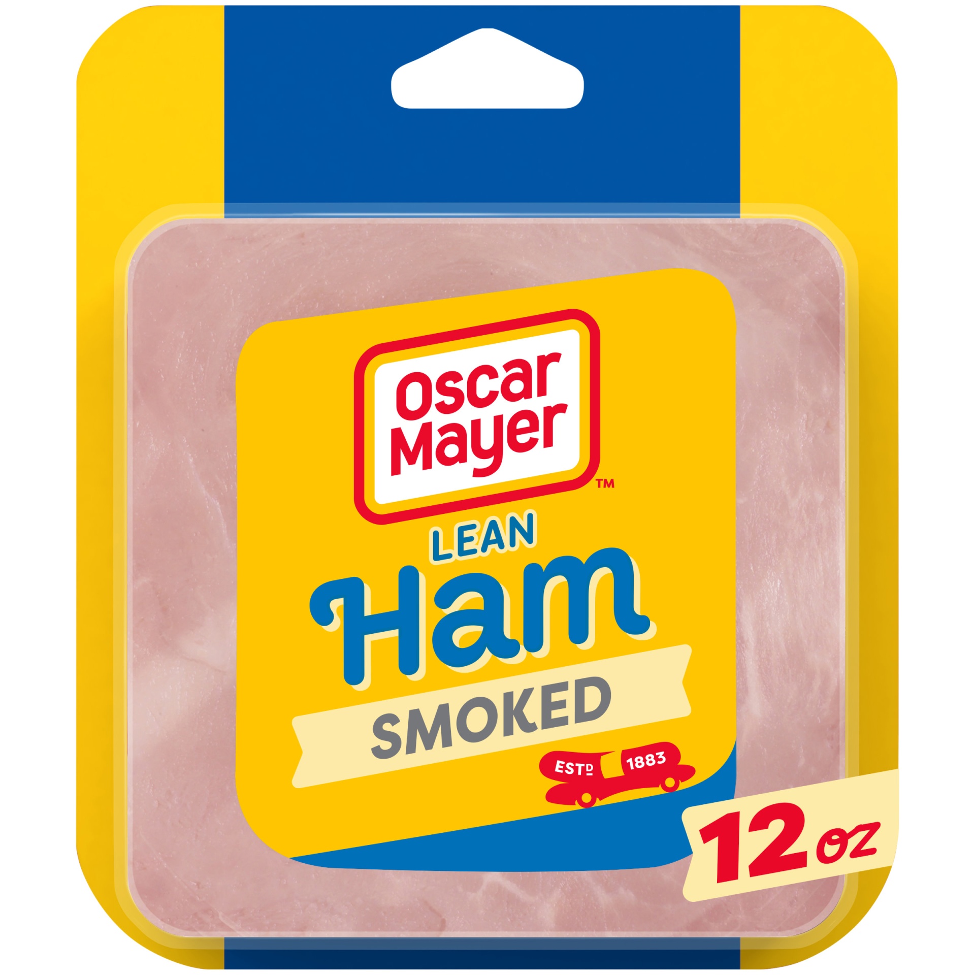 slide 1 of 2, Oscar Mayer Lean Smoked Ham Sliced Lunch Meat with Water Added Pack, 12 oz