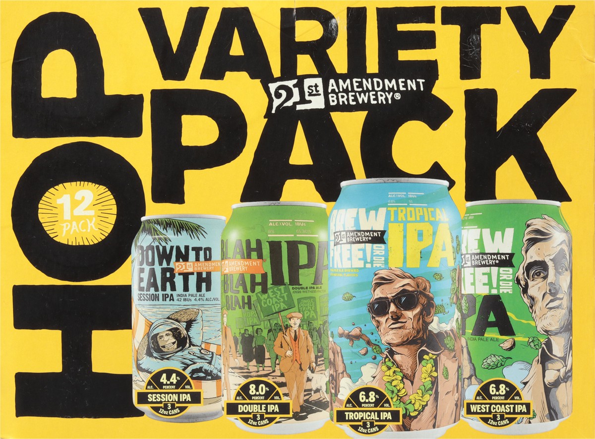 slide 5 of 9, 21St Amendment Brewery Beer, Hop, Variety Pack, 12 ct; 12 oz