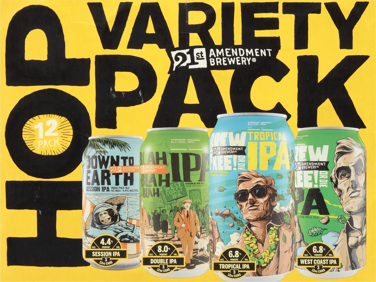 slide 6 of 9, 21St Amendment Brewery Beer, Hop, Variety Pack, 12 ct; 12 oz