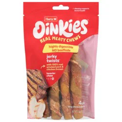 Oinkies Heavier Chew with 100% Real Smoked Pork & Chicken Breast Dog Chew Treats - 4 Each