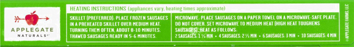 slide 27 of 39, Applegate Farms Applegate Naturals Chicken & Sage Breakfast Sausages - Frozen - 7oz/10ct, 10 ea