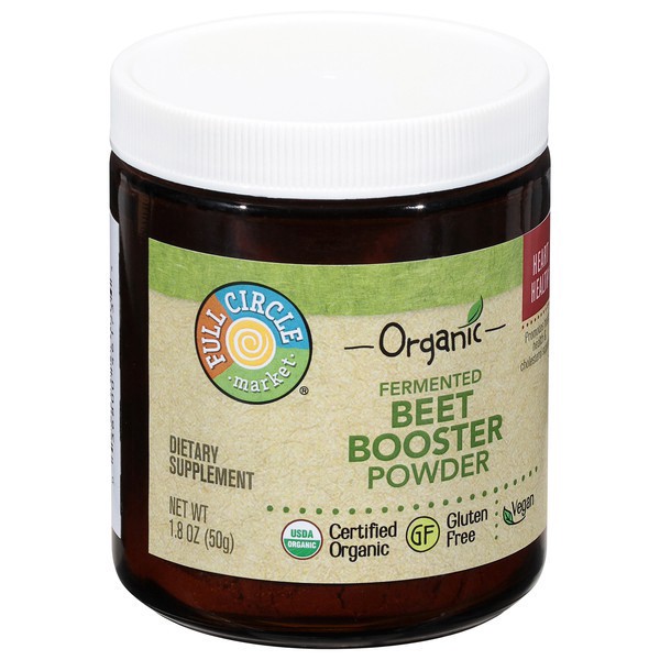slide 1 of 1, Full Circle Market, Beet Booster, Fermented, Powder, 1.8 oz