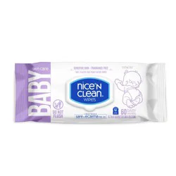 Nice N Clean Fragrance Free Baby Wipes - Sensitive Skin