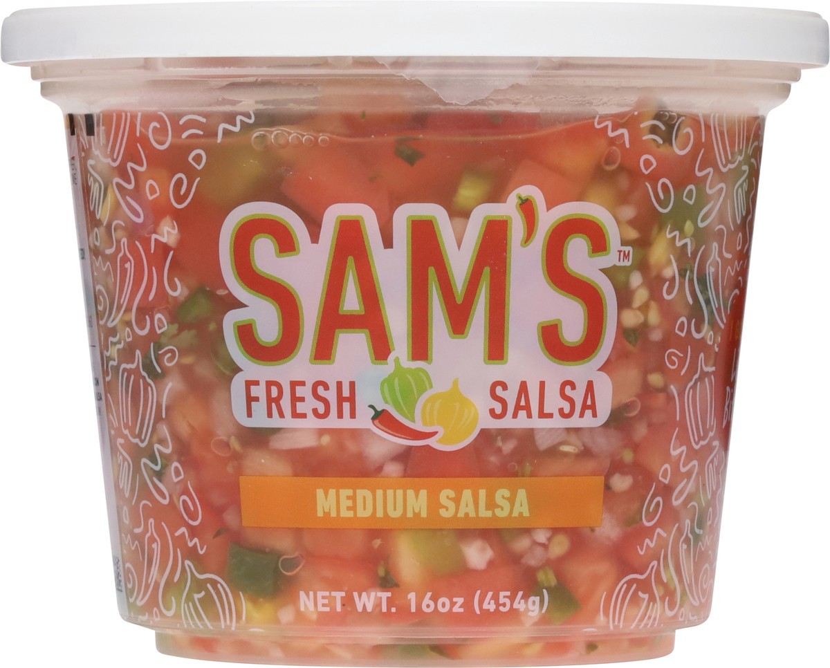 slide 12 of 13, Sam's Fresh Salsa Medium Salsa 16 oz, 16 oz