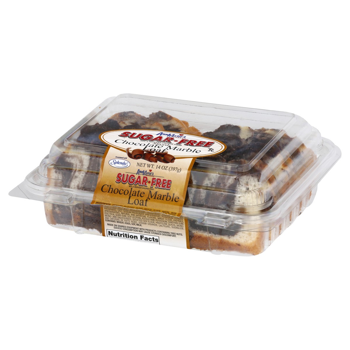 slide 5 of 9, Ann Marie's Loaf, Sugar-Free, Chocolate Marble, Sliced, 14 oz