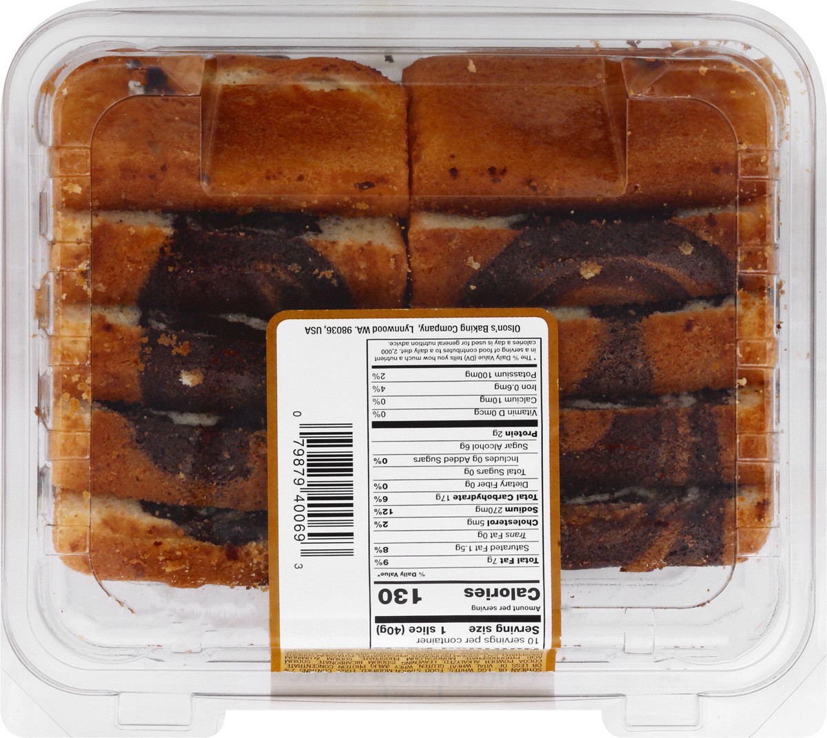 slide 6 of 9, Ann Marie's Loaf, Sugar-Free, Chocolate Marble, Sliced, 14 oz