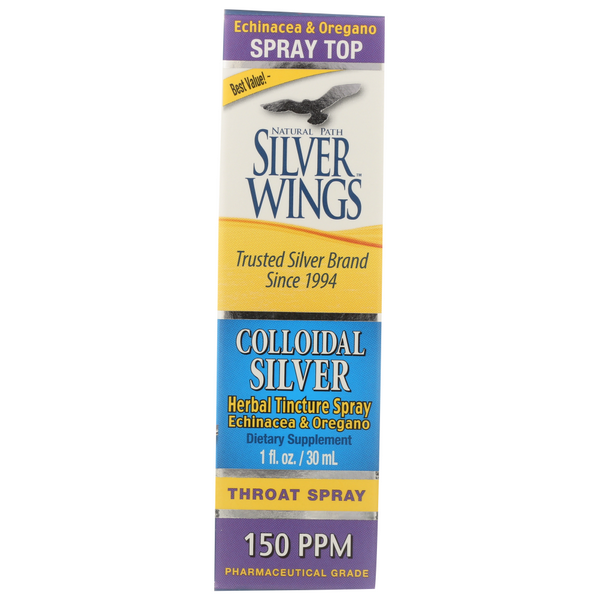 slide 1 of 1, Natural Path Colloidal Silver Herbal Tinct Spray, 1 fl oz