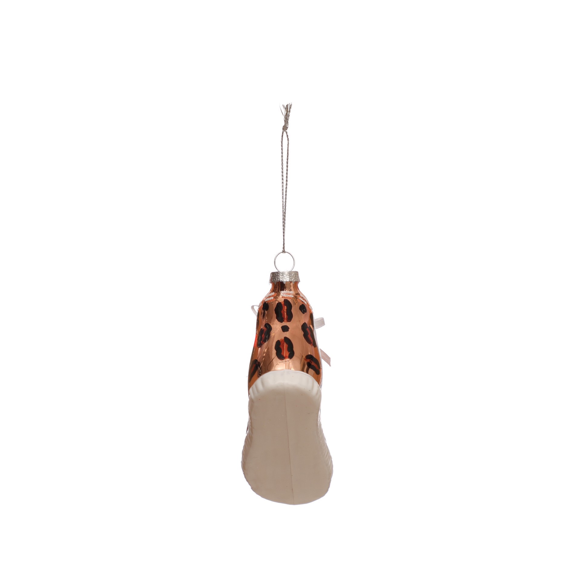 slide 3 of 3, 4" Leopard Spot Shoes Glass Ornament By Ashland, 4 in