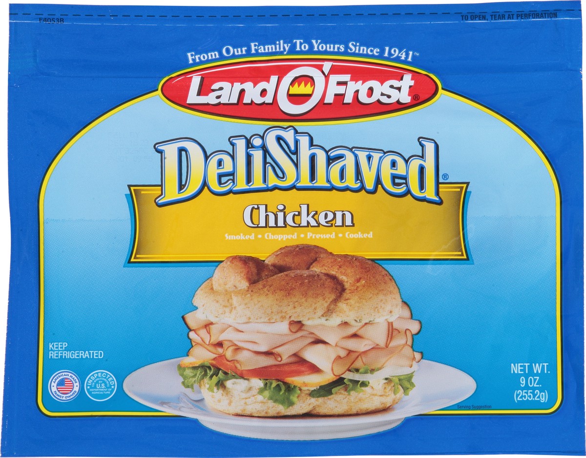slide 6 of 9, Land O' Frost DeliShaved Chicken 9 oz, 9 oz