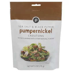 Publix Sea Salt & Black Pepper Pumpernickel Croutons