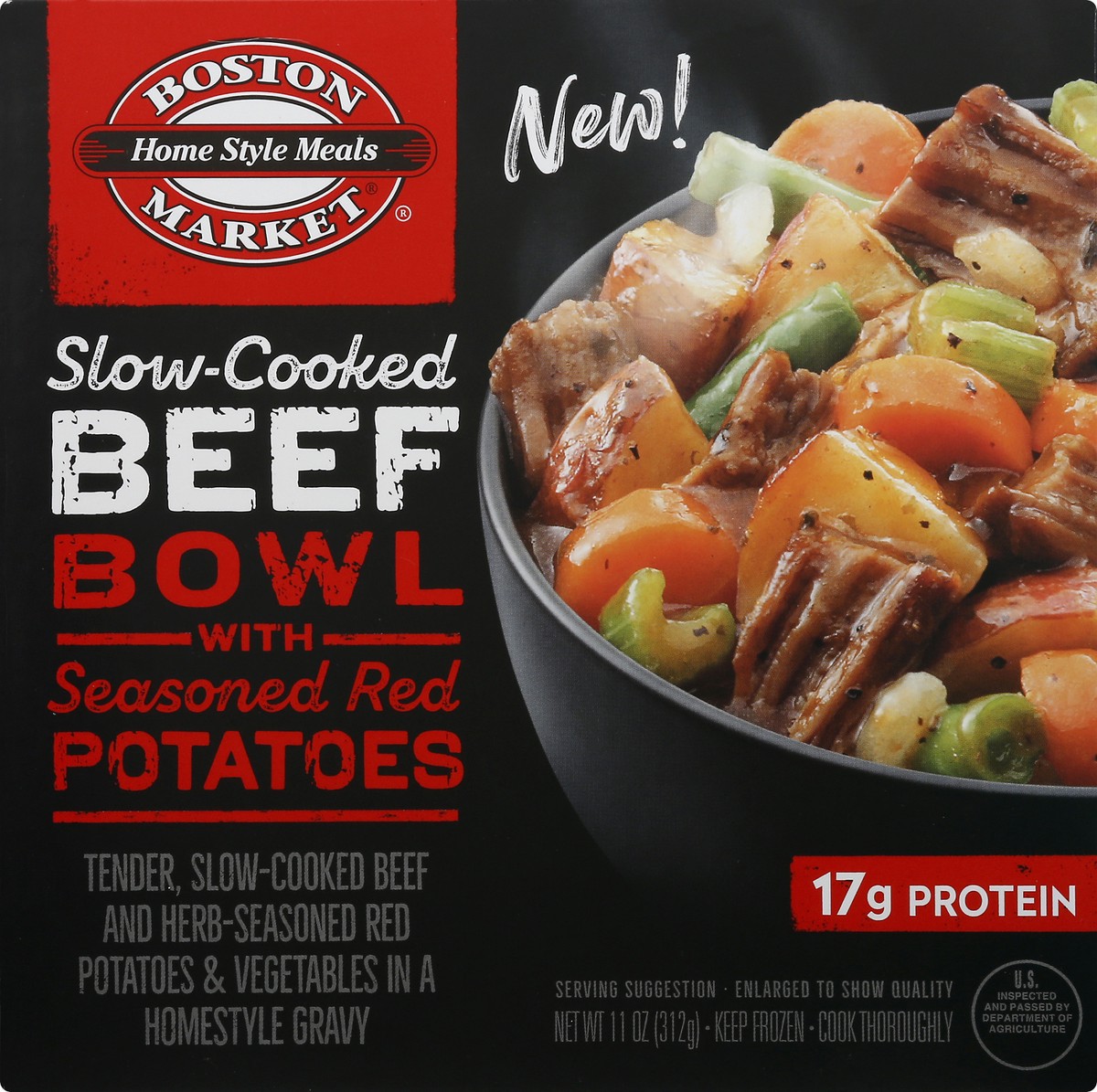 slide 2 of 11, Boston Market Slow Cooked Beef Bowl 11.0 Oz. (Frozen), 11 oz