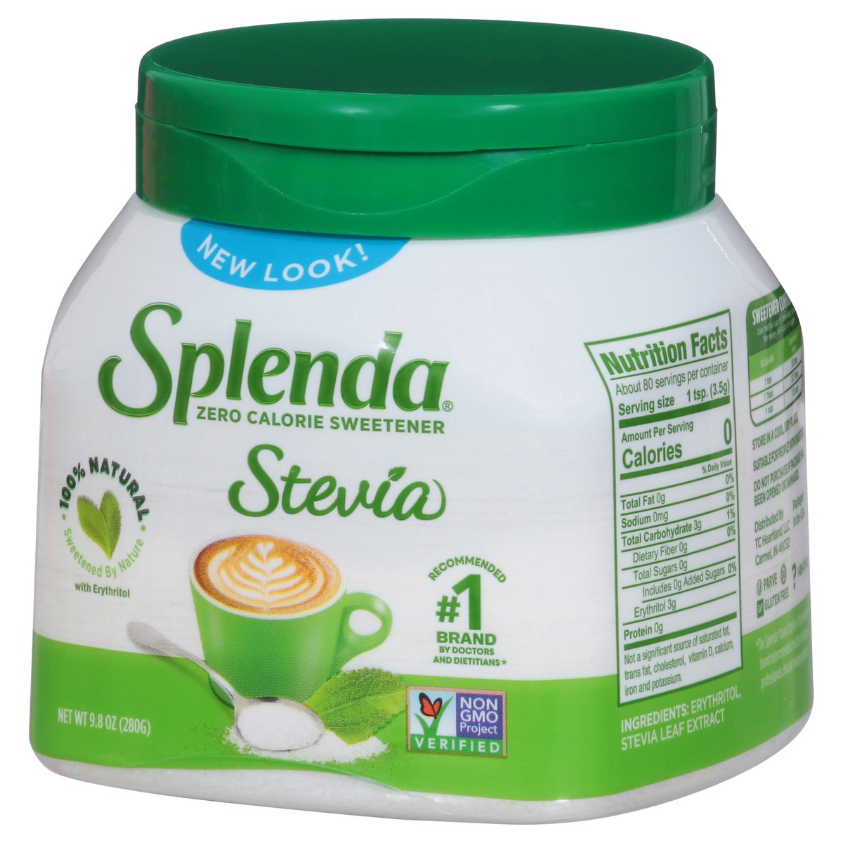 slide 4 of 9, Splenda Zero Calorie Stevia Sweetener 9.8 oz, 9.8 oz