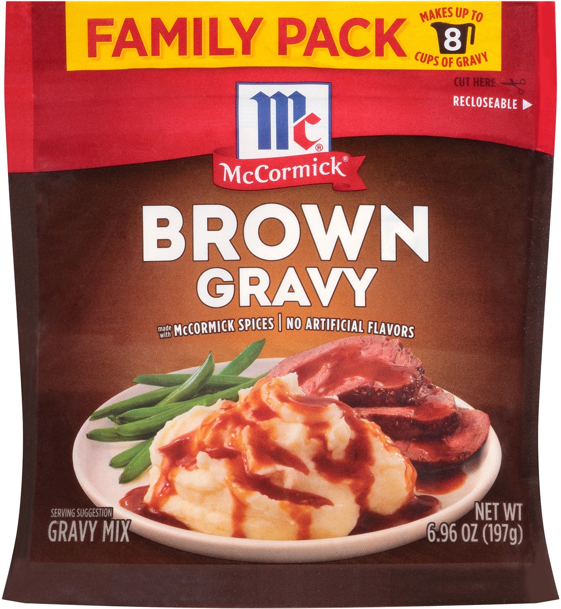 slide 8 of 8, McCormick Brown Gravy Mix - Family Pack, 6.96 oz