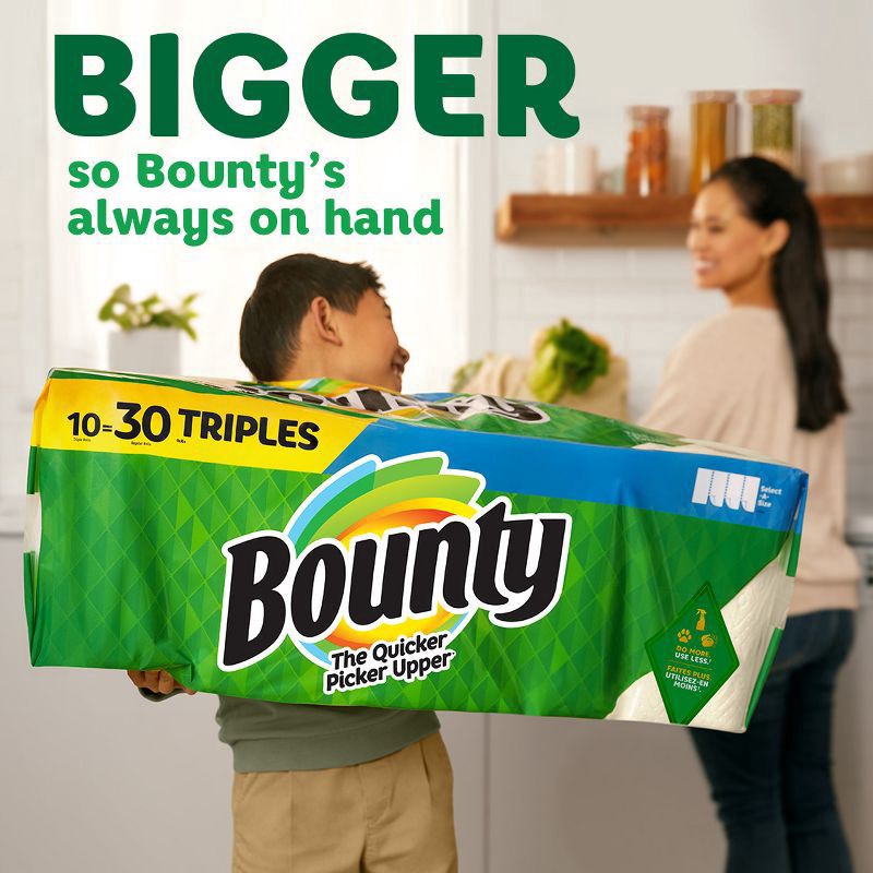 slide 5 of 17, Bounty Paper Towels Select-A-Size White, 6 Mega Rolls, 164 Sheets Per Roll, 6 ct