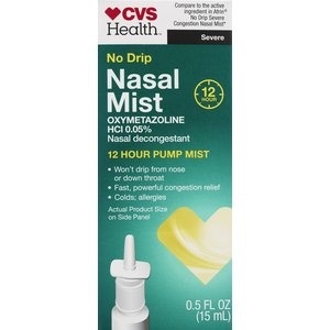 slide 1 of 1, CVS Health No Drip Maximum Strength Nasal Mist, 0.5 fl oz; 15 ml
