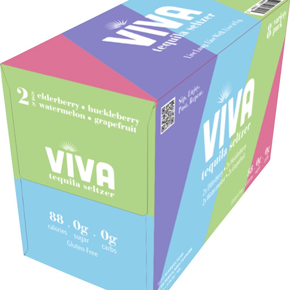 slide 1 of 1, Viva Tequila Seltzer Og Sampler, 8 ct; 12 oz